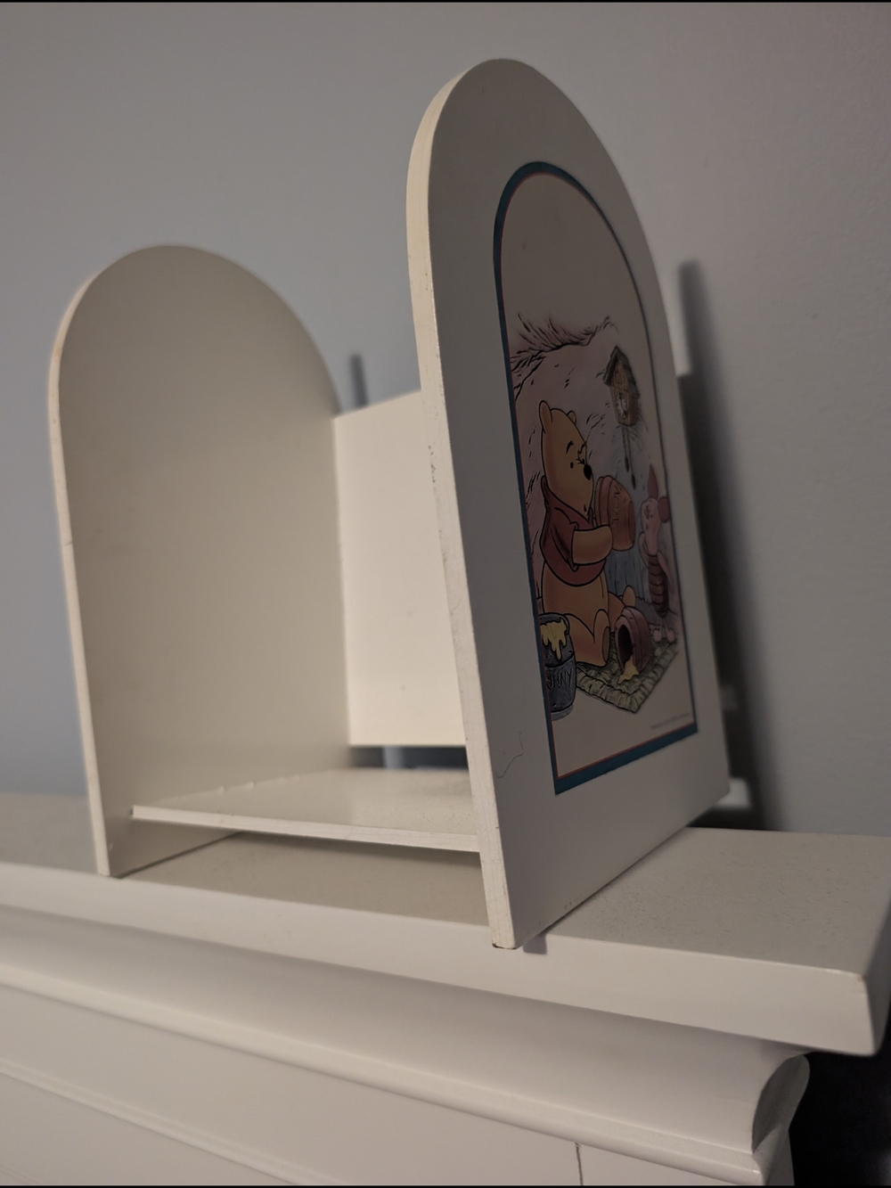 White Winnie the Pooh Themed Wall Shelf